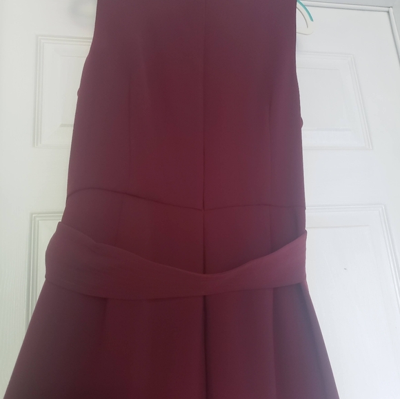 Jumpsuit size 12 Merlot Floor length. 2 Pieces with scarf. Semi-formal - Picture 7 of 9